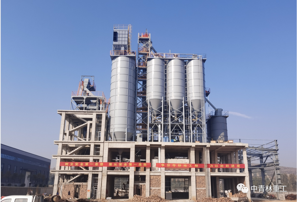 Mortar Plant in Running at Shandong Customer Site